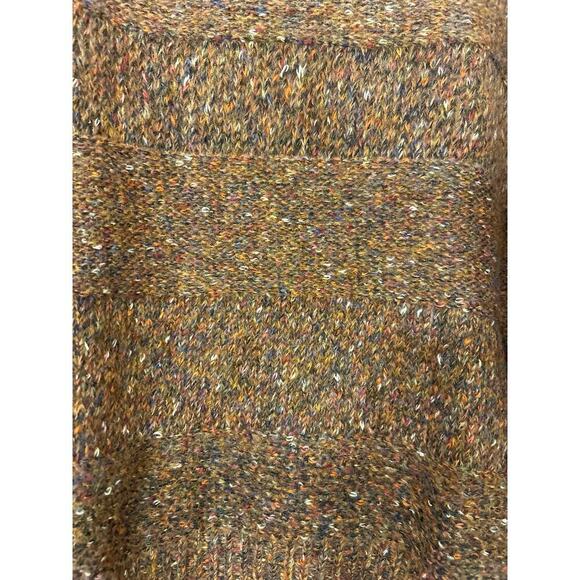 LA JOIE NWT Brown Mixed Stitch Raised Knit Balloon Sleeve Relaxed Fit Sweater 2X - Picture 5 of 13